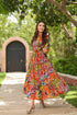 Women Printed Pure Cotton Fit & Flared Ethnic Dress